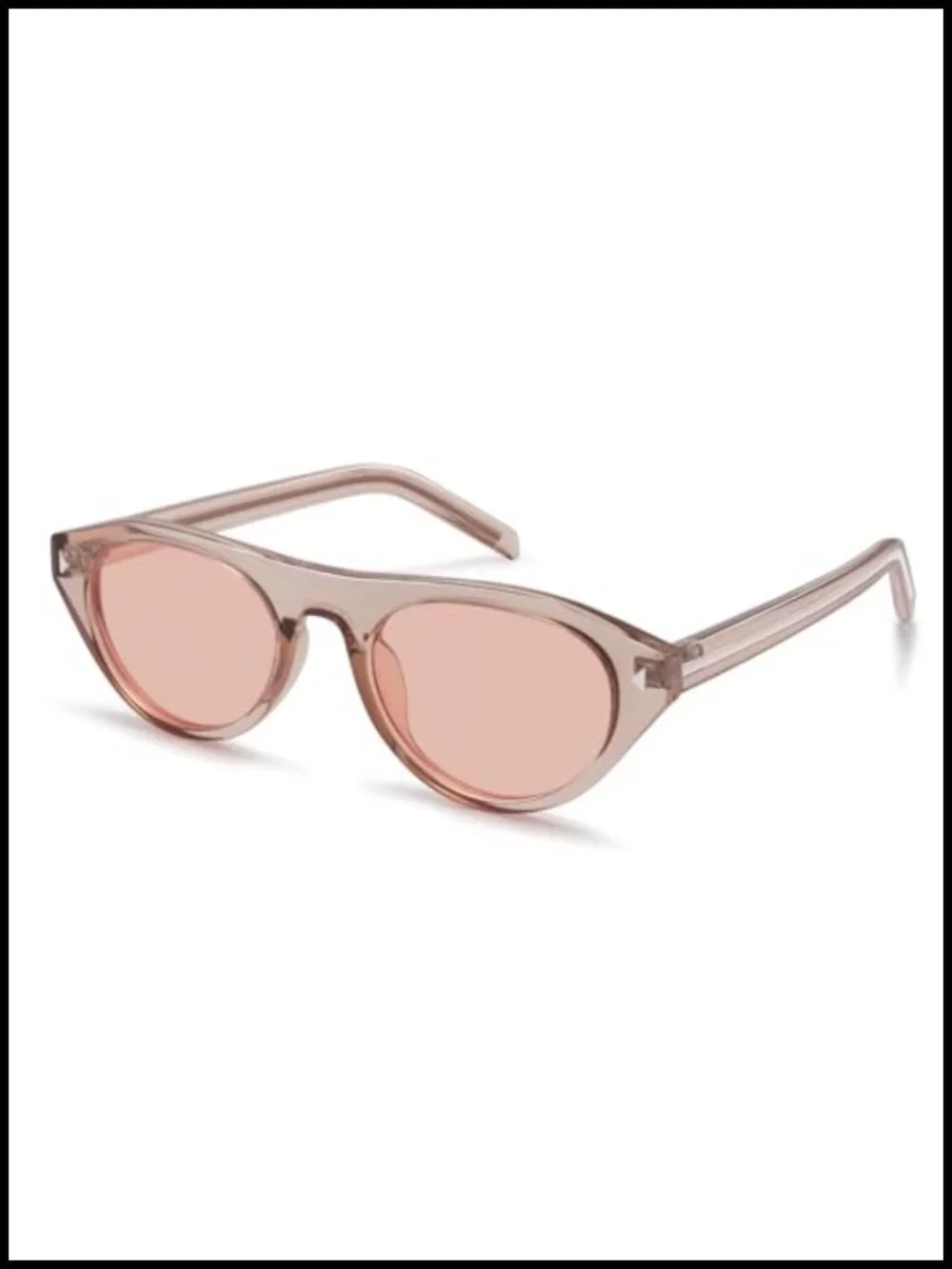 Retro Cat Eye Sunglasses Narrow Oval Vintage UV400 Sun Glasses